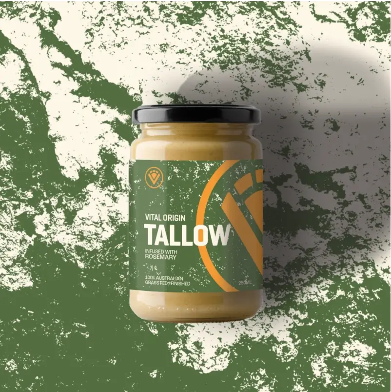 Grass Fed Beef Tallow: Rosemary
