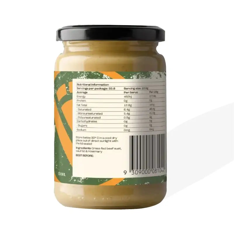 Grass Fed Beef Tallow: Rosemary