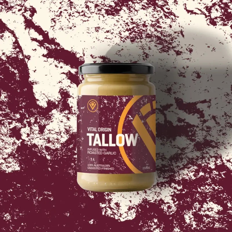 Grass Fed Beef Tallow: Roasted Garlic