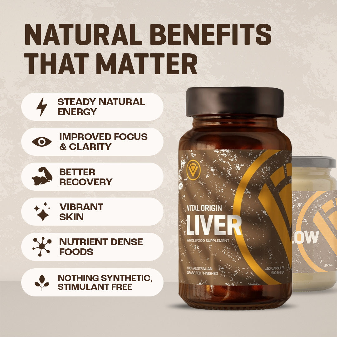 Vital Origin Animal Based Energy Stack — ethical regenerative organ supplement