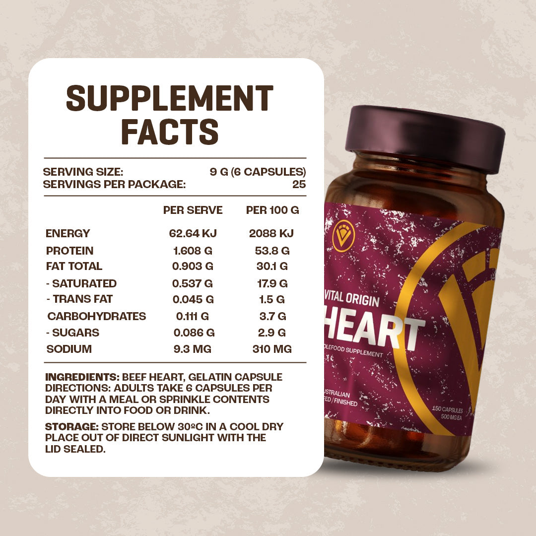 Vital Origin Animal Based Energy Stack — ethical regenerative organ supplement
