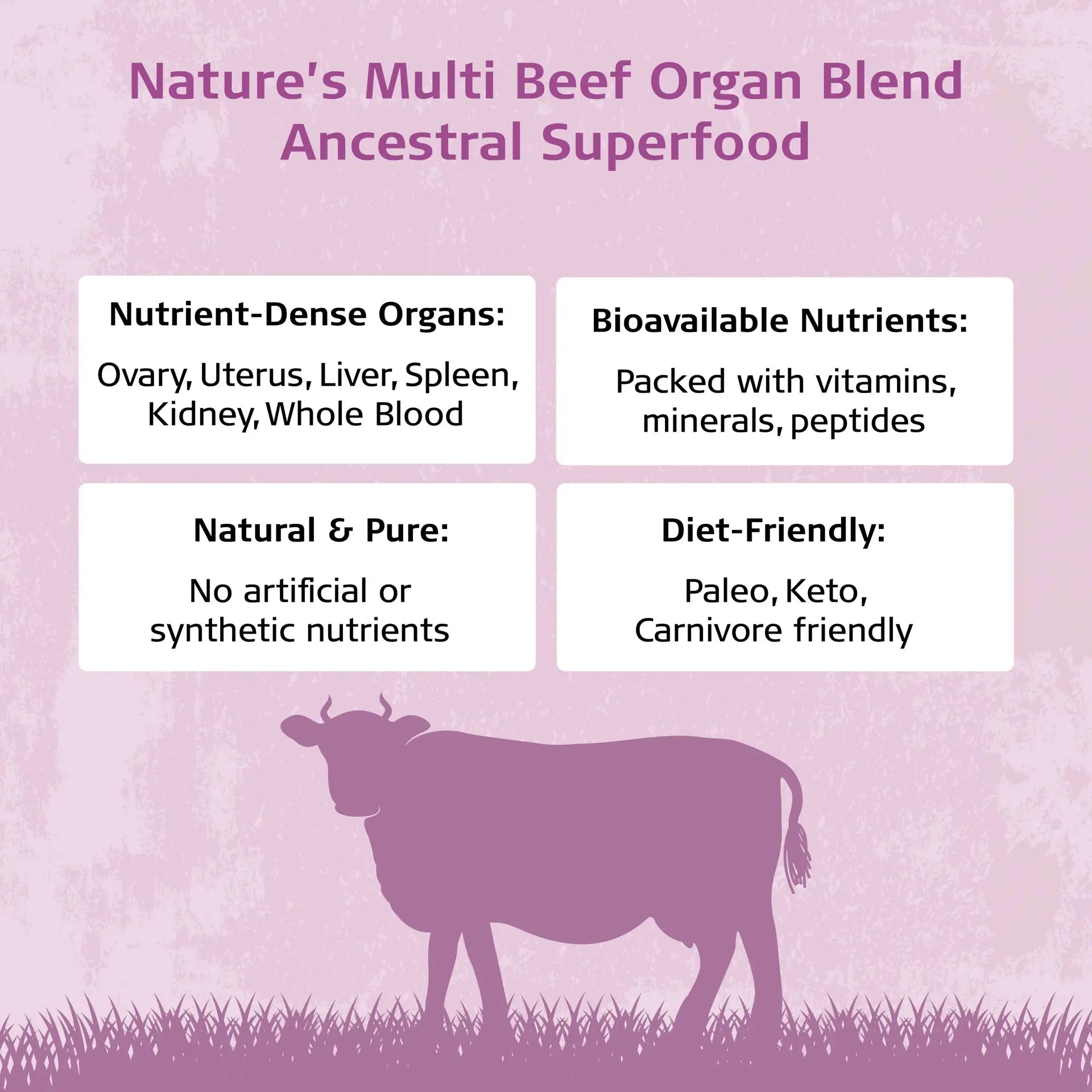 features of vital origin beef organ supplements for women
