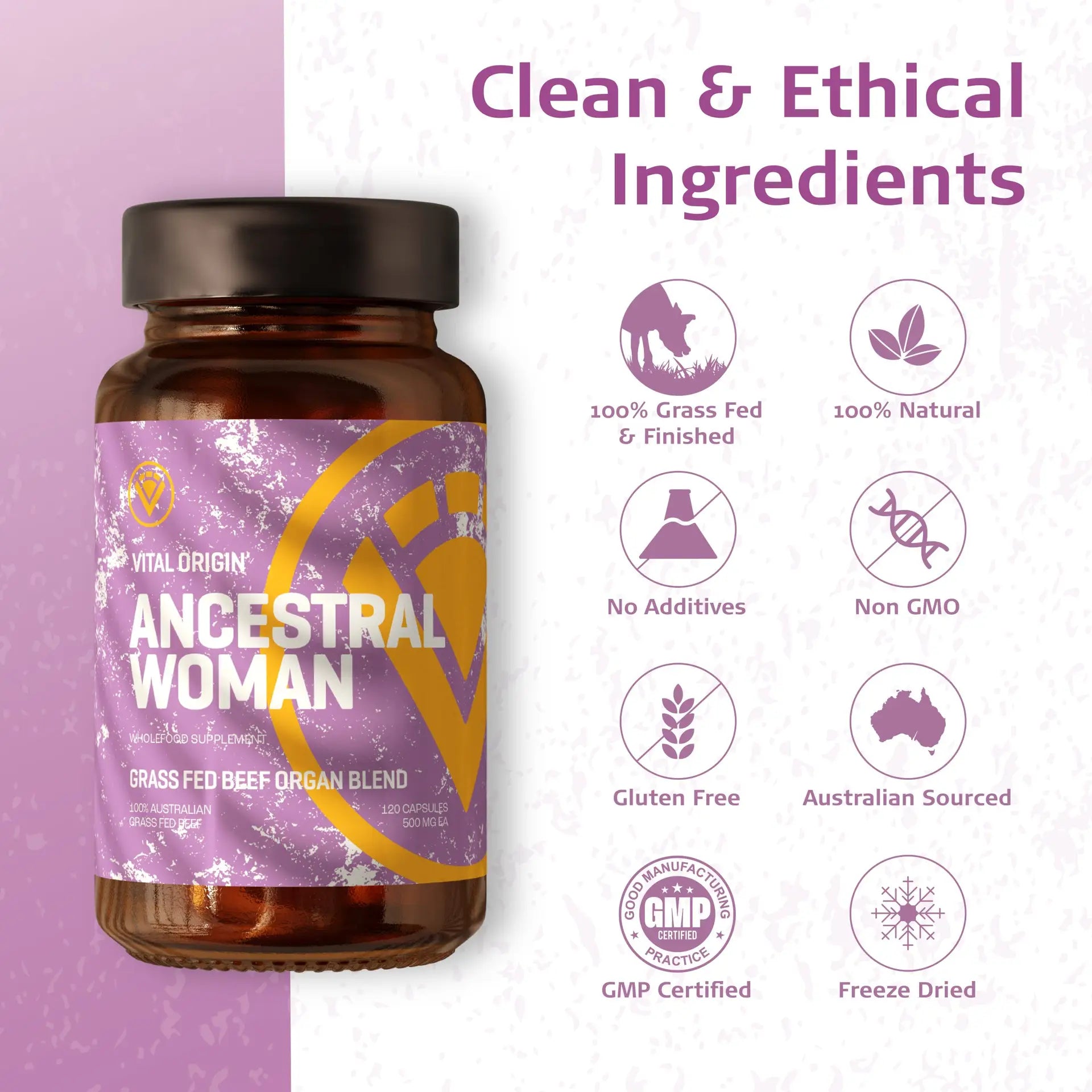 all natural beef organ capsules for women